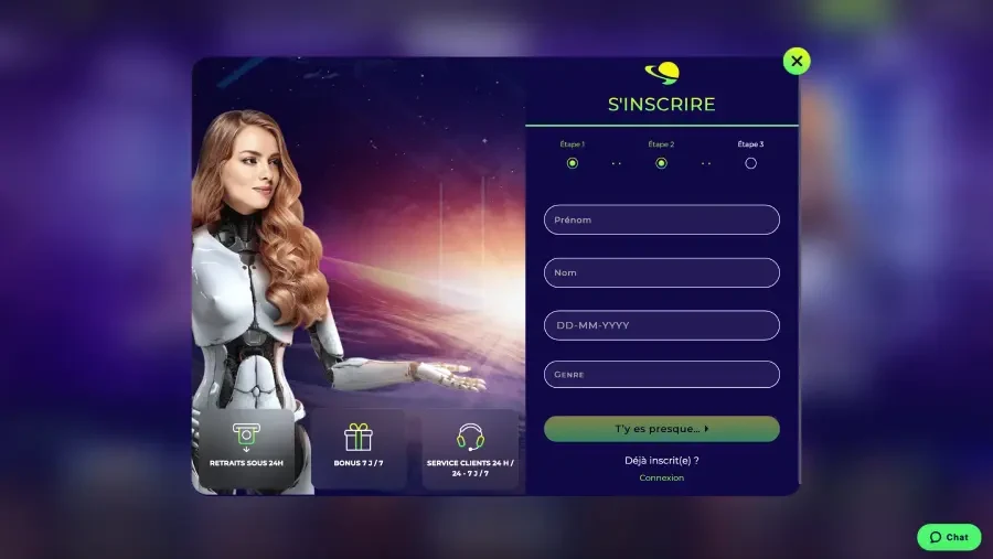 space fortuna casino registre